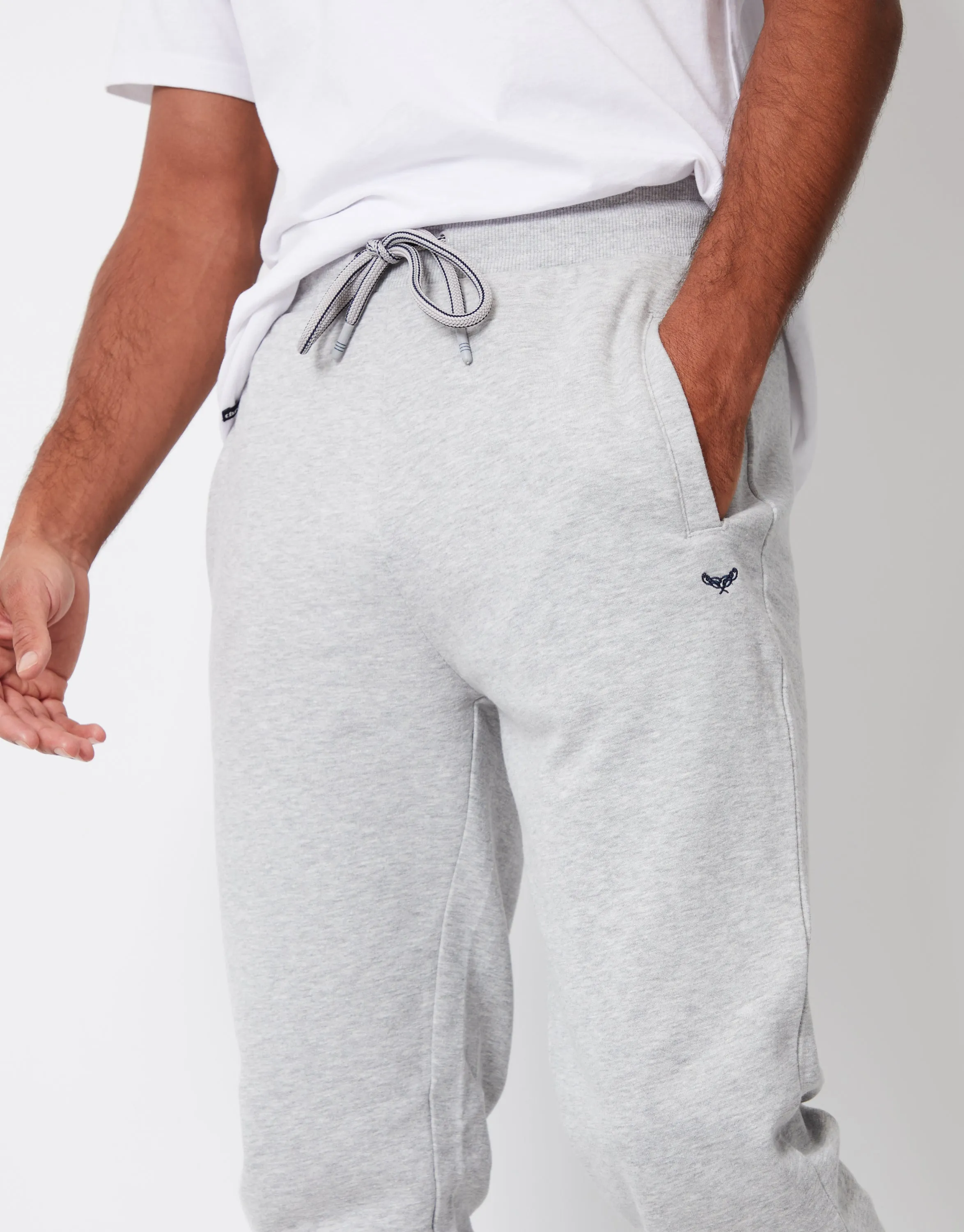 Grey Marl Regular Fit Joggers sold by Threadbare product image thumbnail 4