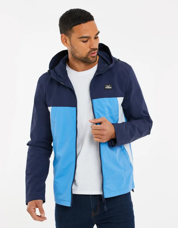 Men's Navy Colourblock Jacket sold by Threadbare