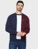 Men's Navy Colourblock Stripe Jumper sold by Threadbare