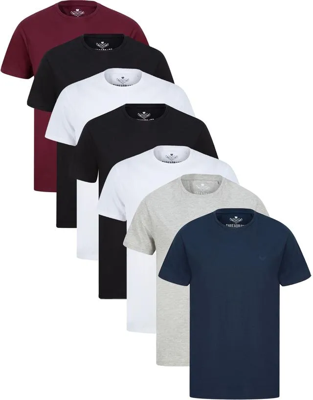 Men's Multi Cotton Rich T-Shirts (7 Pack) sold by Threadbare