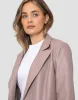Women's Taupe PU Leather Blazer sold by Threadbare