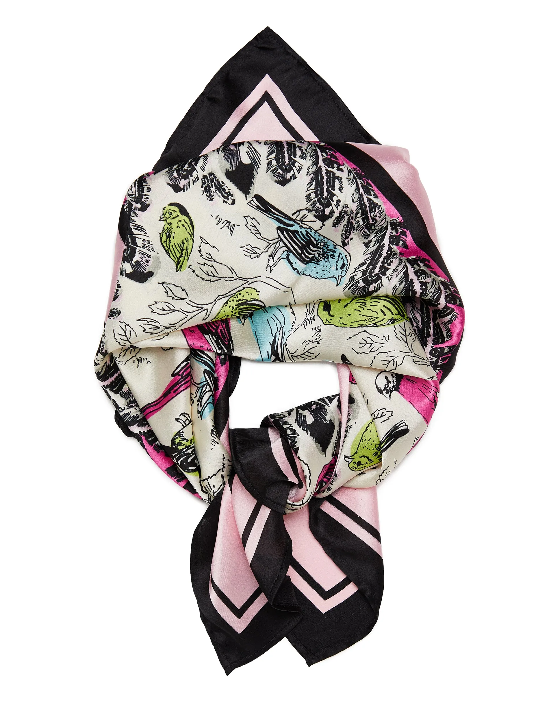Women's Multi Bird Print Satin Scarves (2 Pack) sold by Threadbare product image thumbnail 3