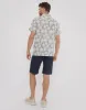 Threadbare Men's Blue Abstract Floral Print Short Sleeve Shirt sold by Threadbare