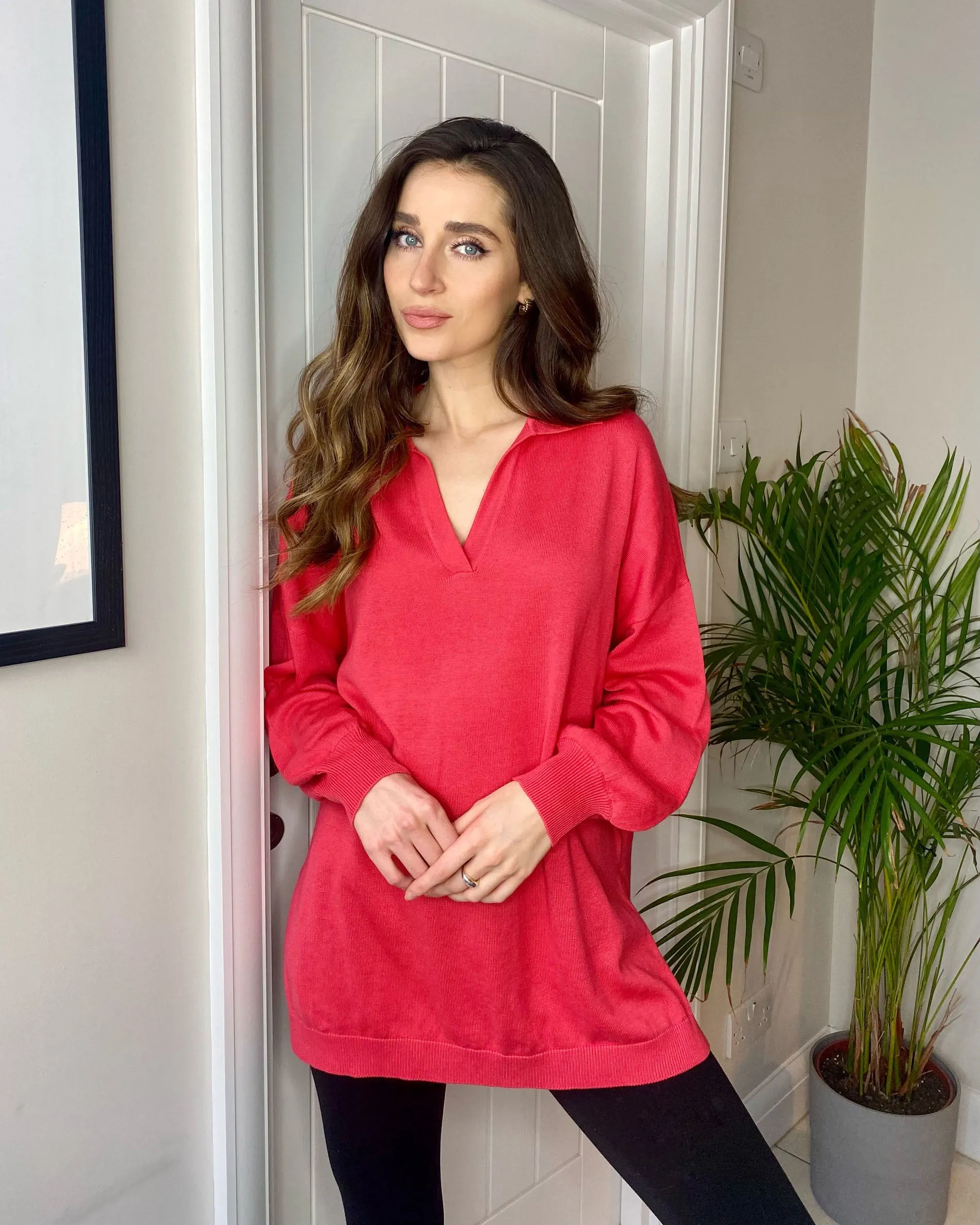 Women's Pink Rugby Style Top sold by Threadbare