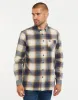 Men's Navy Check Long Sleeve Shirt sold by Threadbare