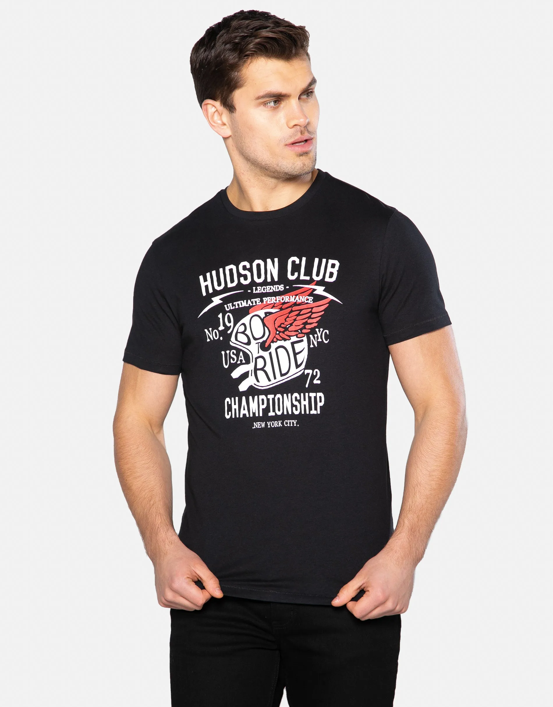 Men's Rider Crew Neck T-Shirts (3 Pack) sold by Threadbare product image thumbnail 2