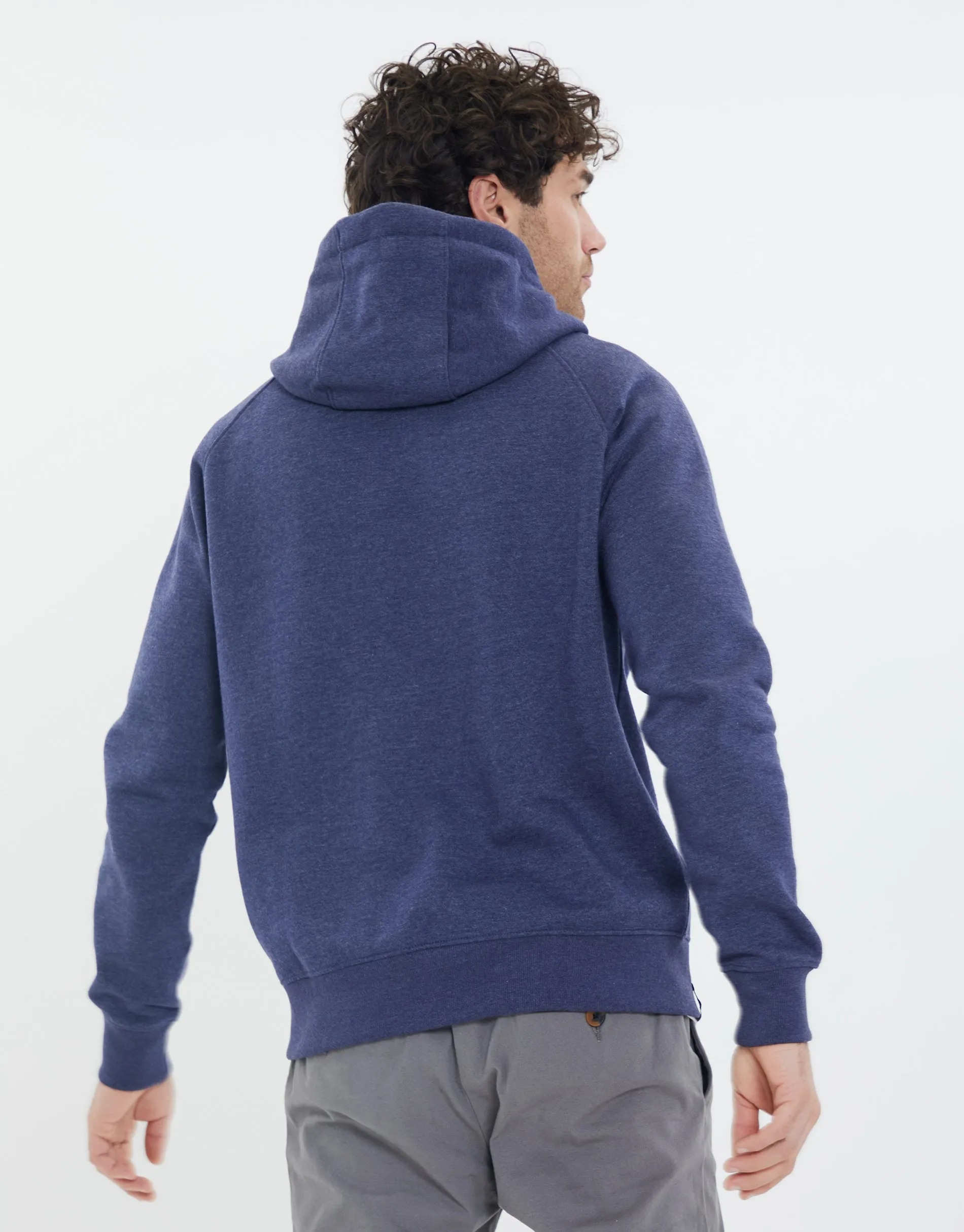 Men's Denim Marl Casual Pullover Hoodie sold by Threadbare product image thumbnail 2