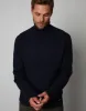 Threadbare Men's Navy Ribbed Roll Neck Jumper sold by Threadbare