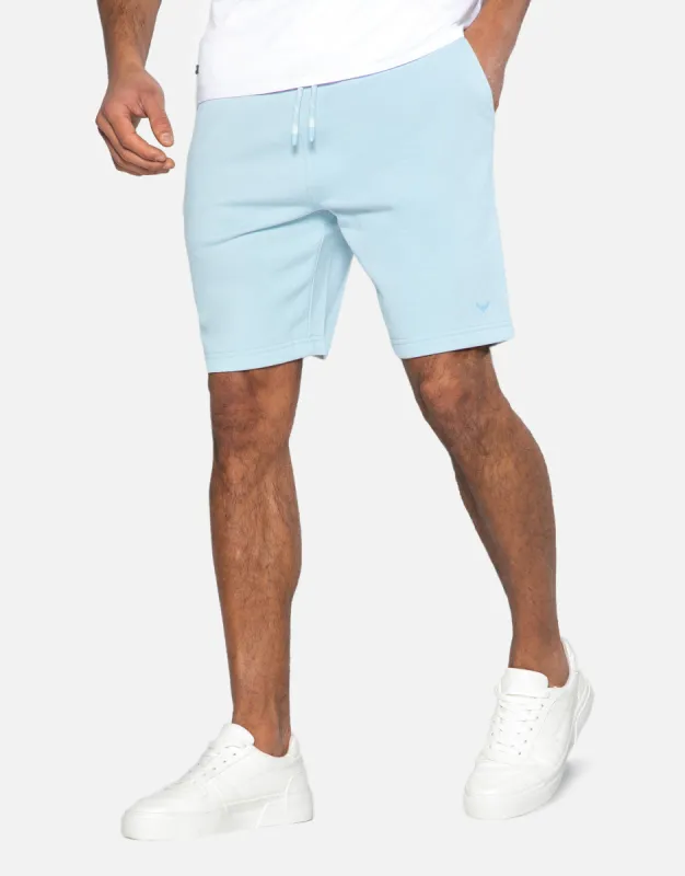 Men's Light Blue Fleece Shorts sold by Threadbare