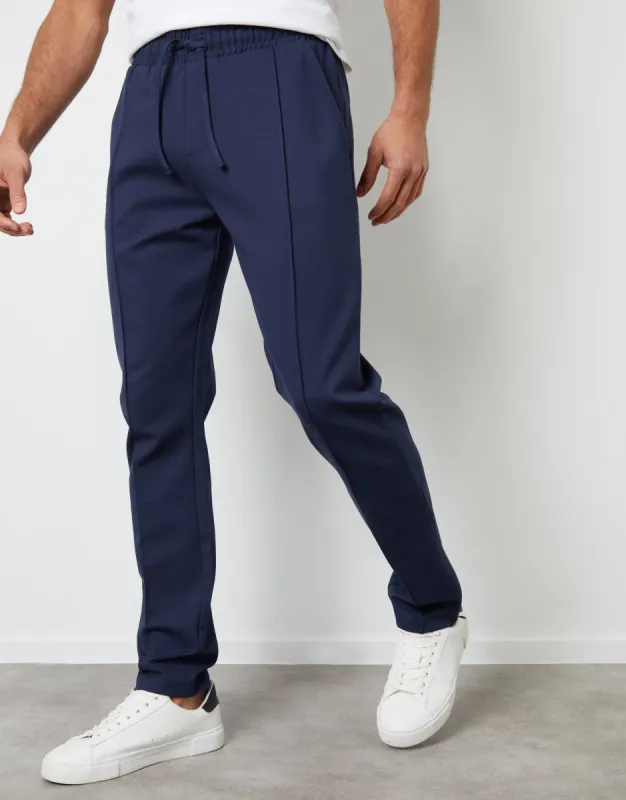 Threadbare Luxe Men's Navy Slim Fit Joggers sold by Threadbare