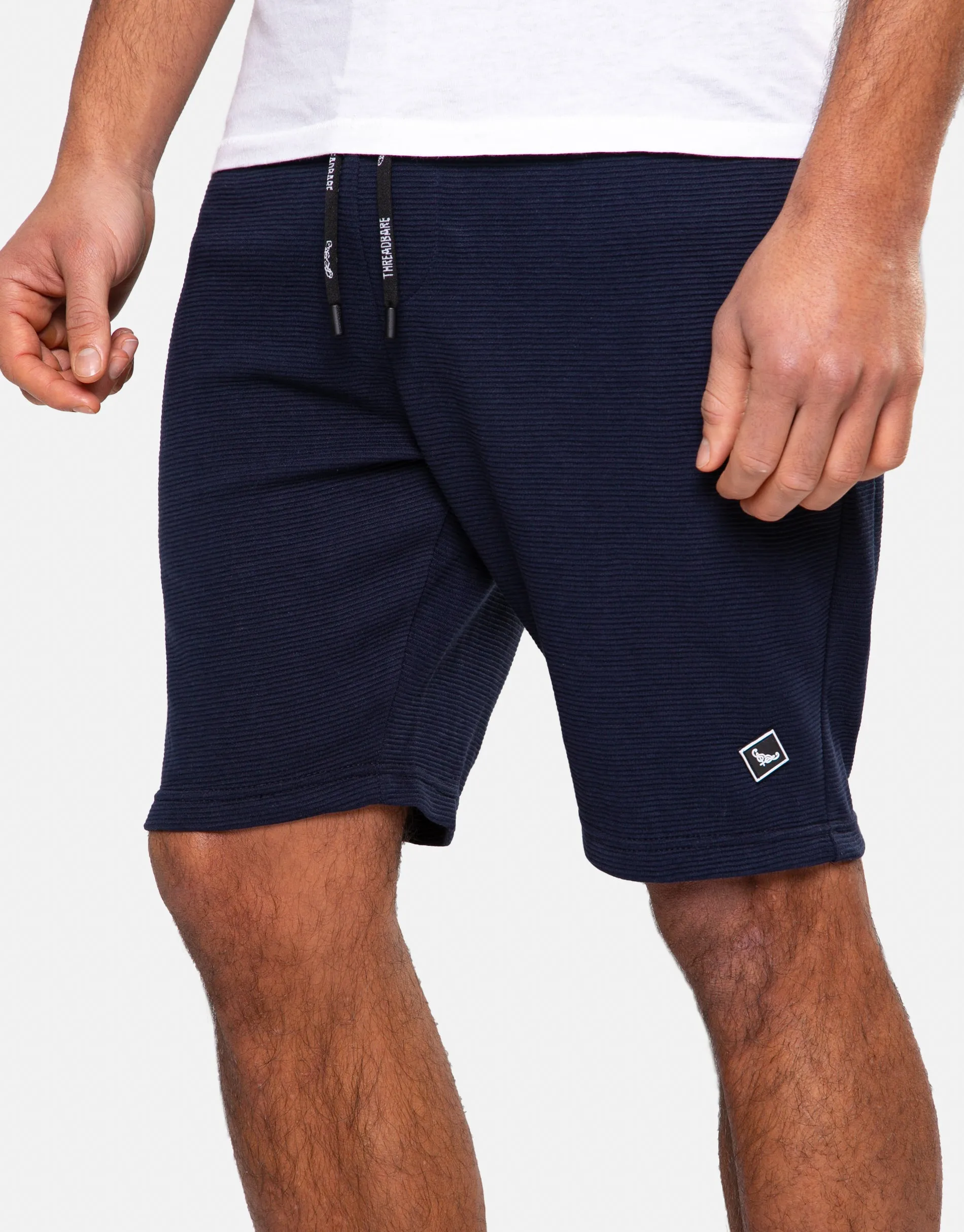 Men's Navy Fleece Sweat Shorts sold by Threadbare product image thumbnail 4