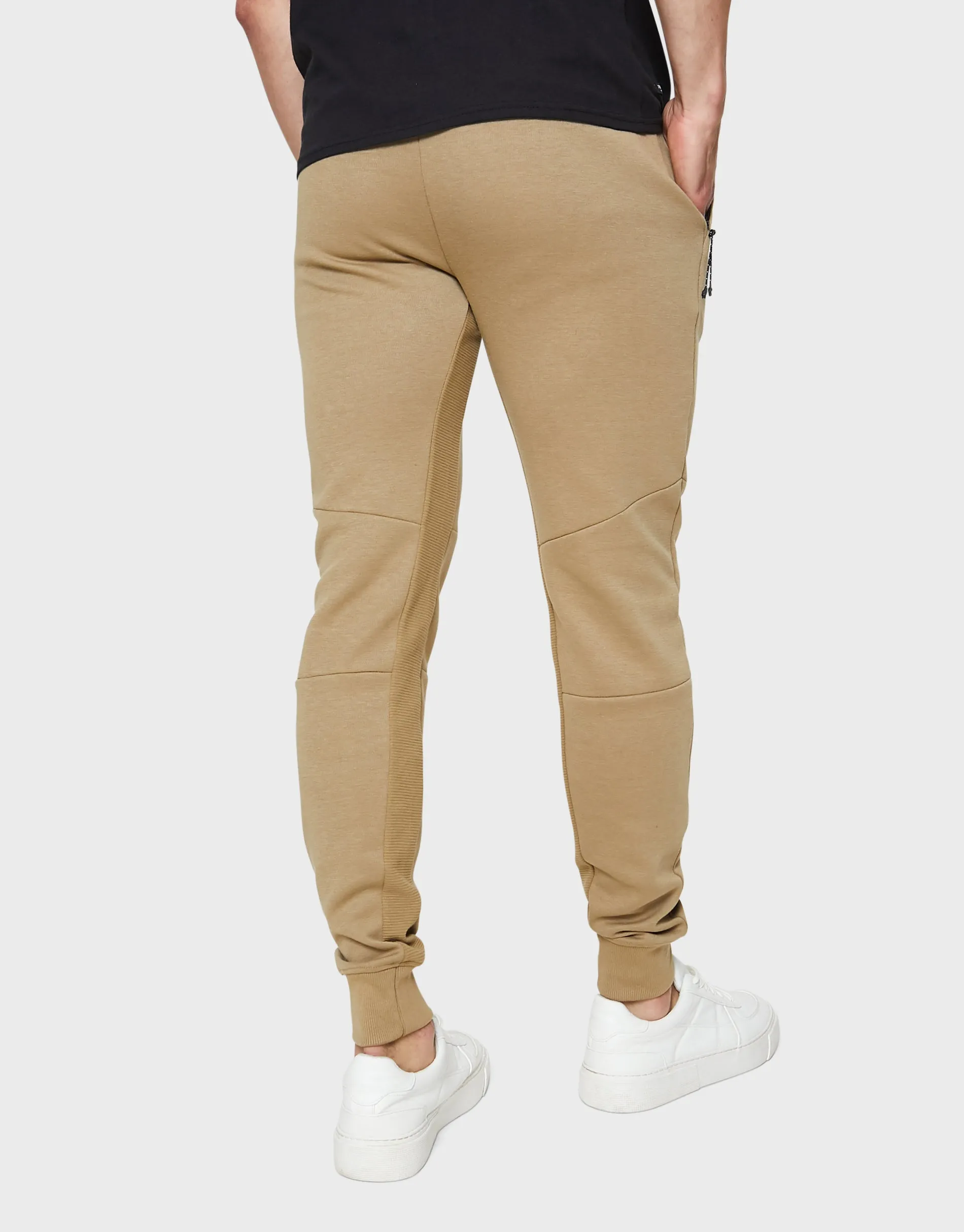 Men's Stone Regular Fit Joggers sold by Threadbare product image thumbnail 2