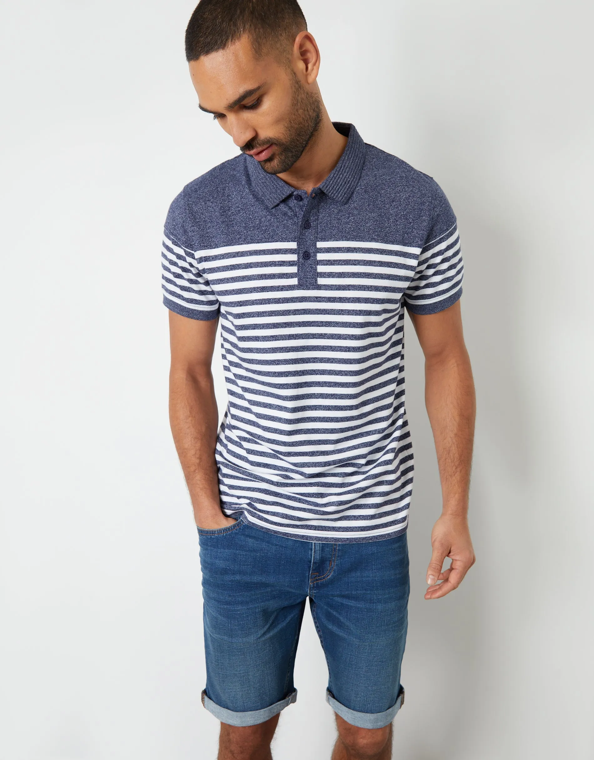 Mid Wash Blue Denim Shorts sold by Threadbare product image thumbnail 4