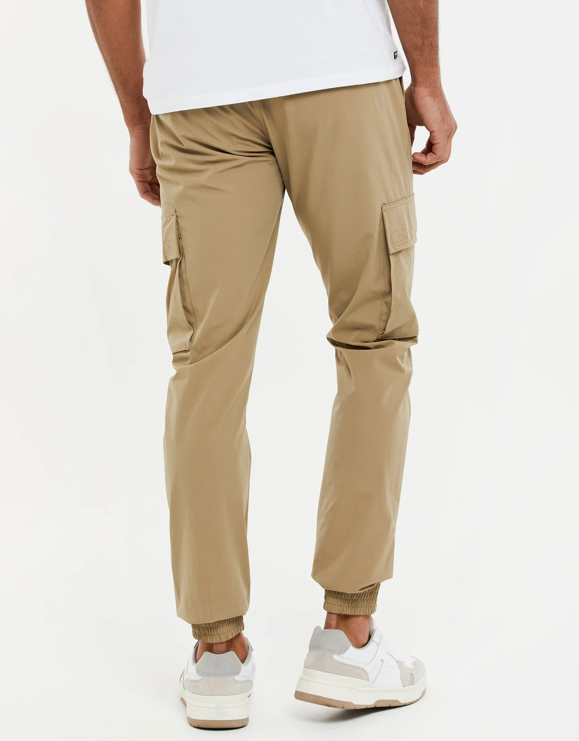 Men's Stone Cargo Trousers sold by Threadbare product image thumbnail 2