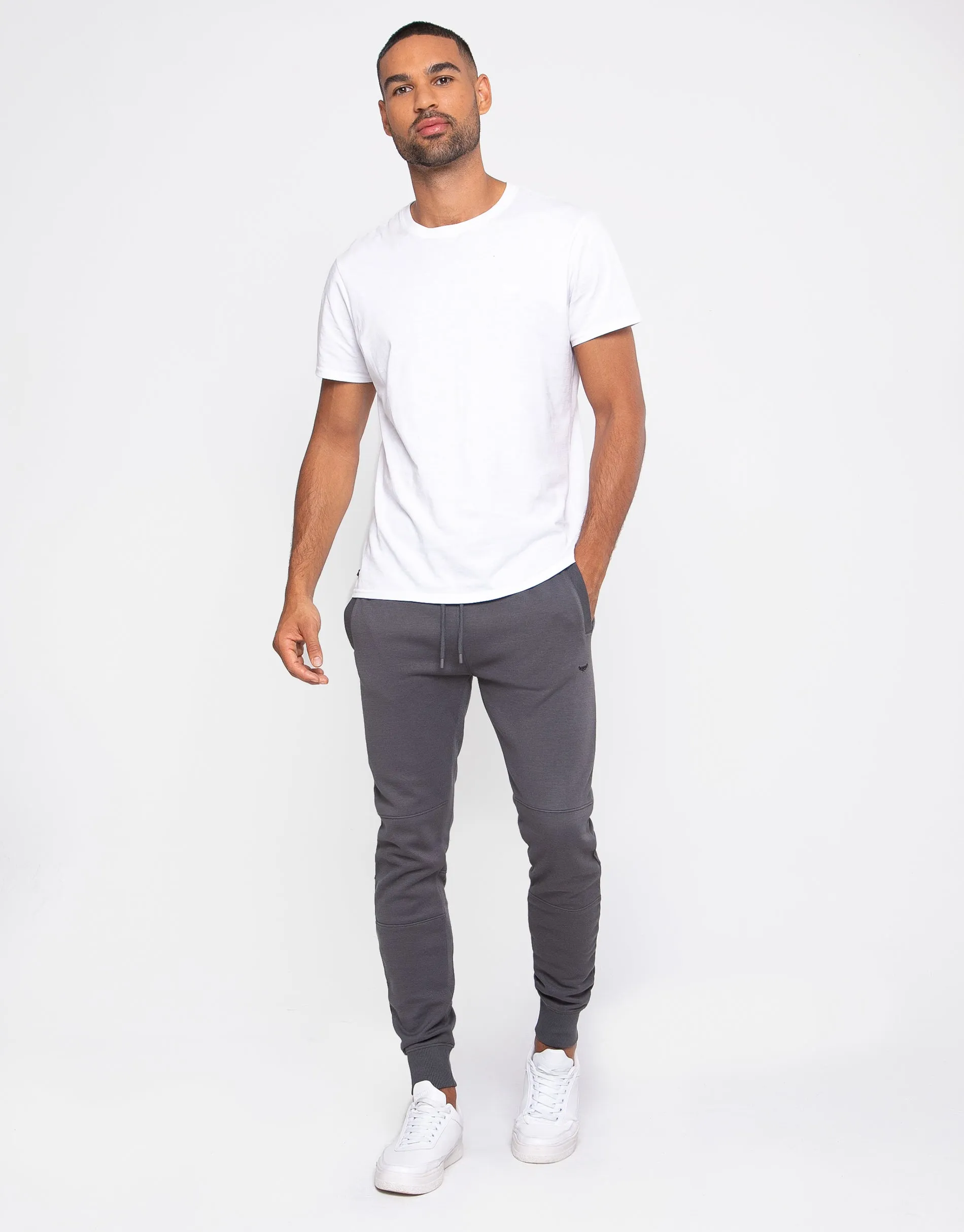 Threadbare Men's Charcoal Grey Slim Fit Joggers sold by Threadbare product image thumbnail 3