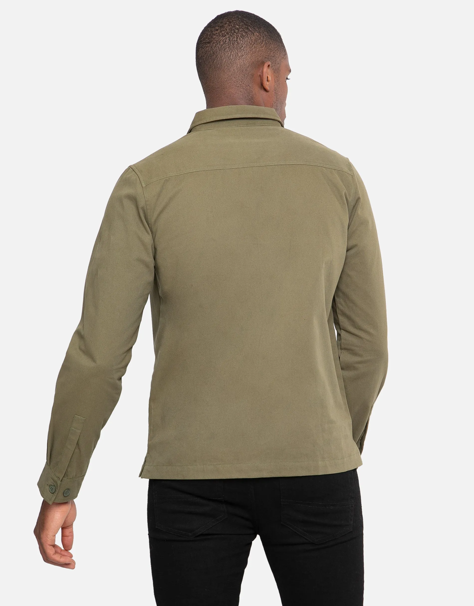 Men's Khaki Cotton Long Sleeve Shirt sold by Threadbare product image thumbnail 2