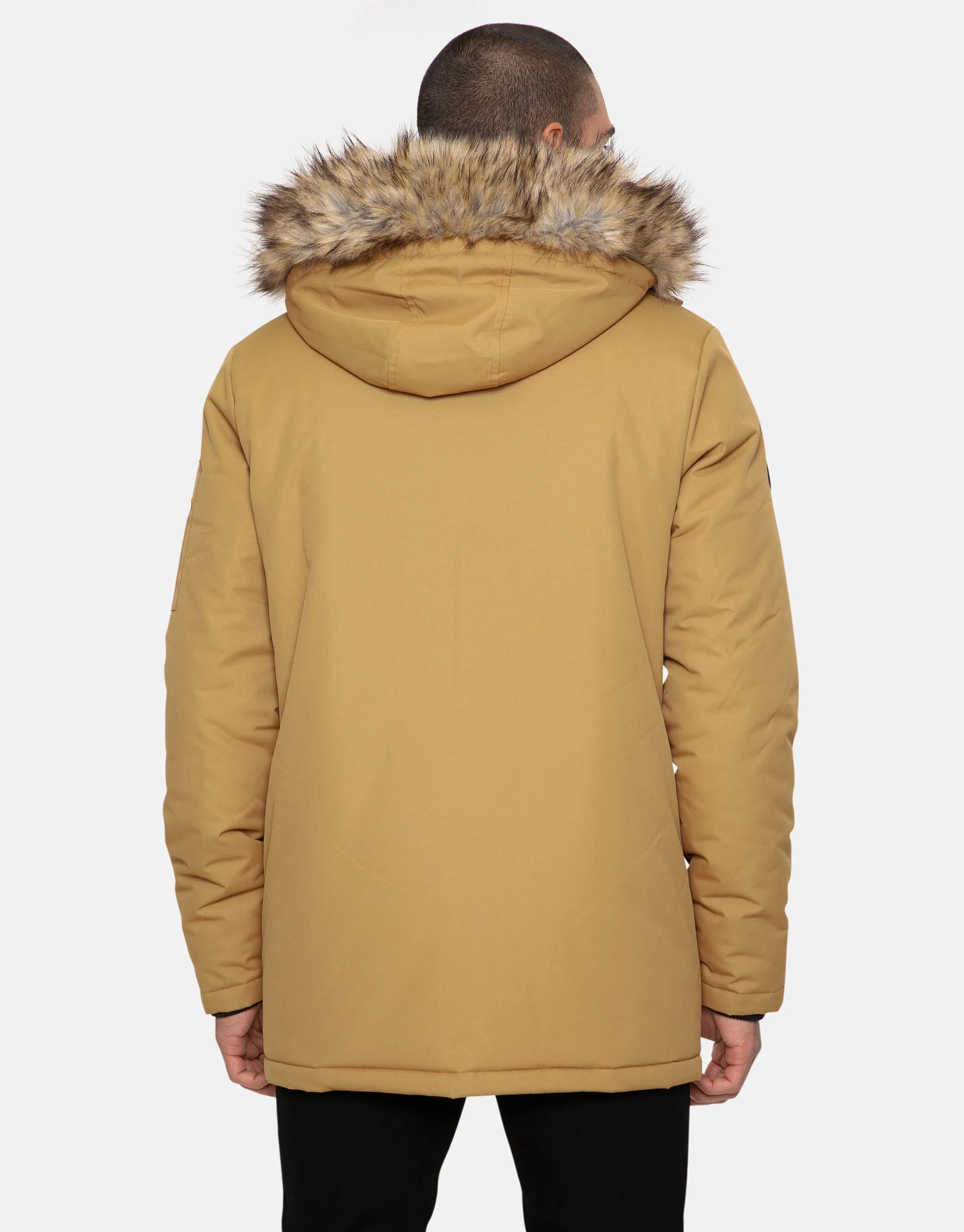 Men's Camel Parka Jacket sold by Threadbare product image thumbnail 2