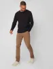 Men's Charcoal Twist Knit Crew Neck Jumper sold by Threadbare