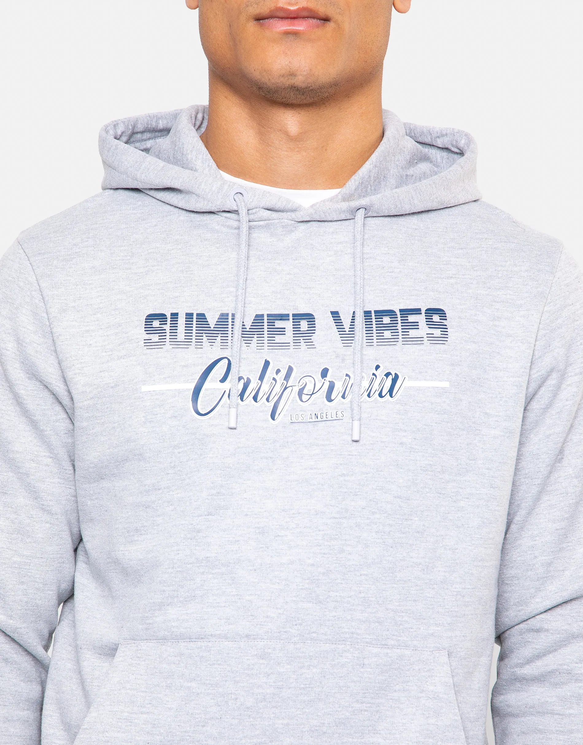 Men's Grey Graphic Print Pullover Hoodie sold by Threadbare product image thumbnail 4