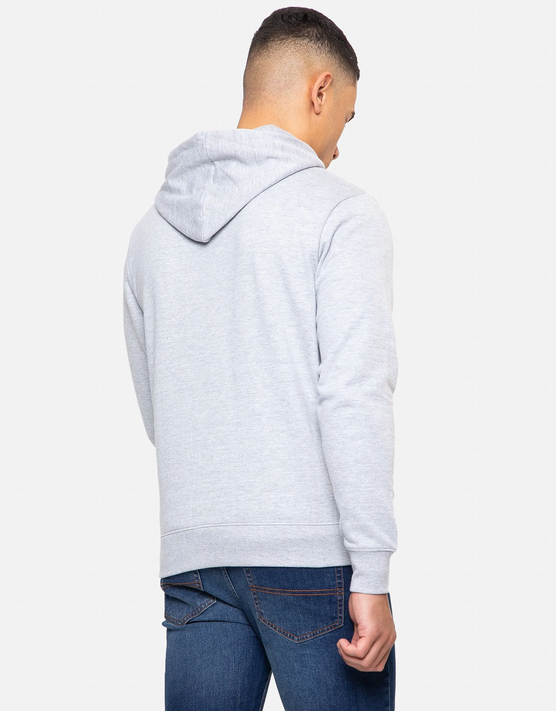 Men's Grey Graphic Print Pullover Hoodie sold by Threadbare product image thumbnail 2