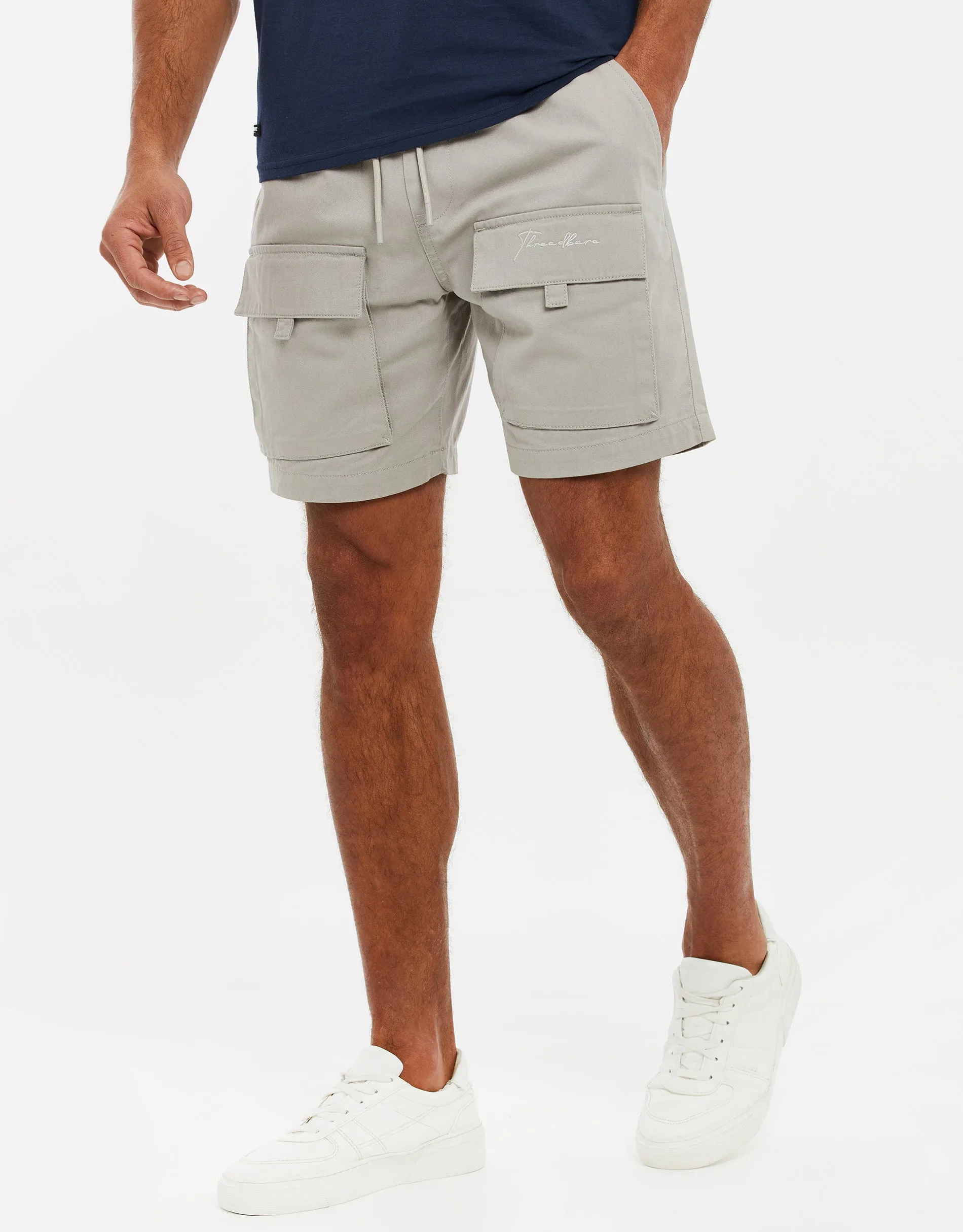 Men's Ice Grey Shorts sold by Threadbare