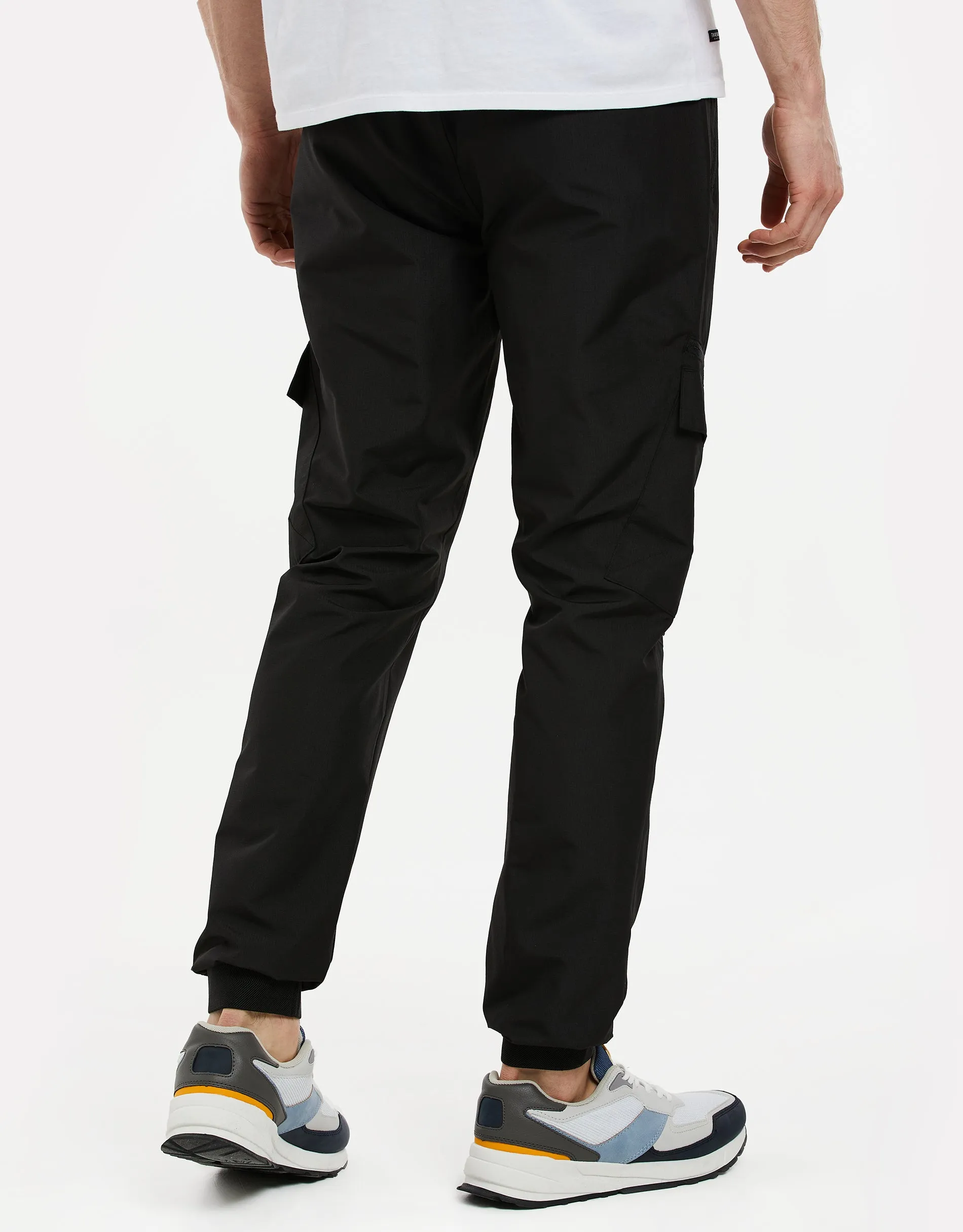 Men's Black Cargo Trousers sold by Threadbare product image thumbnail 2