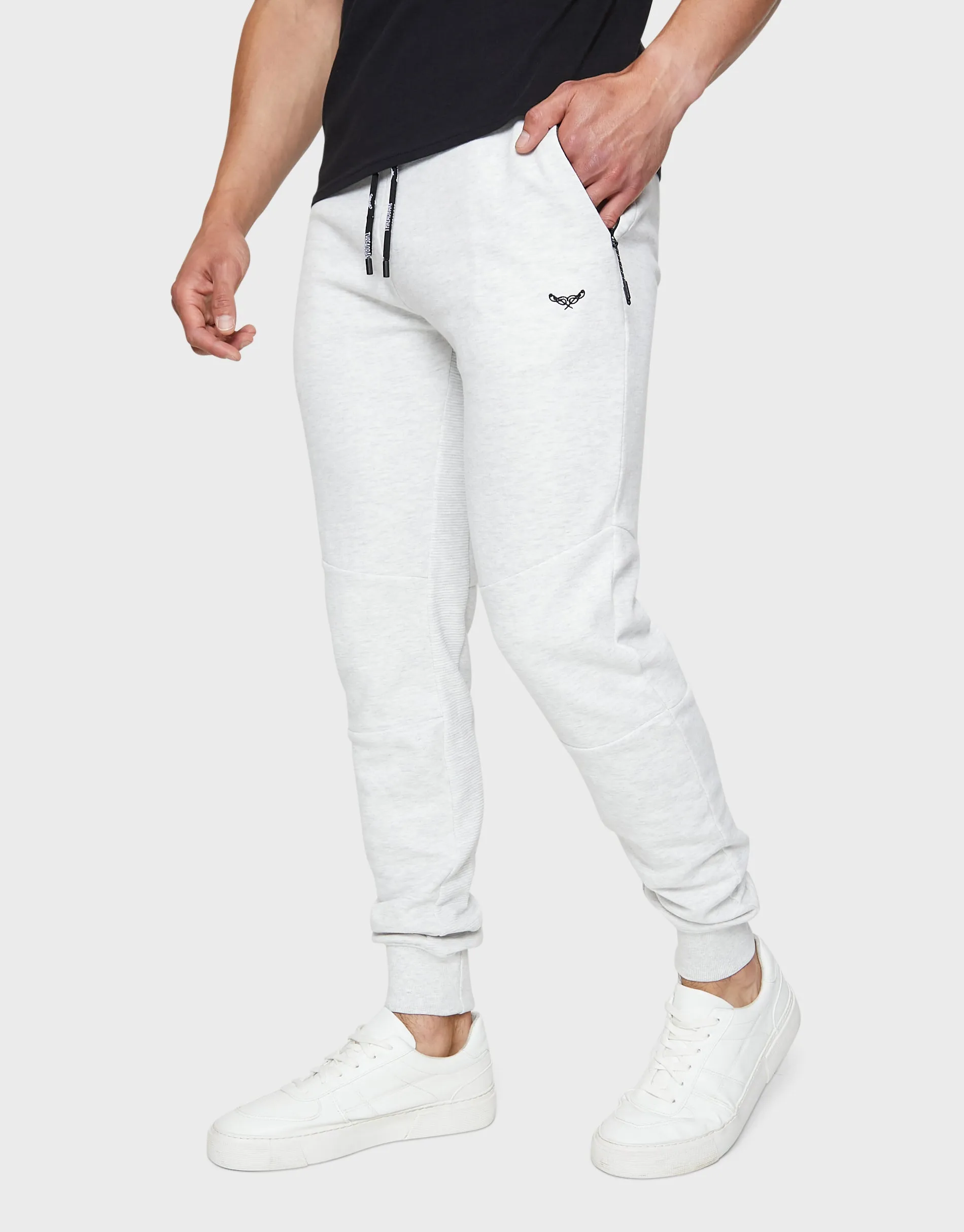 Men's White Regular Fit Joggers sold by Threadbare