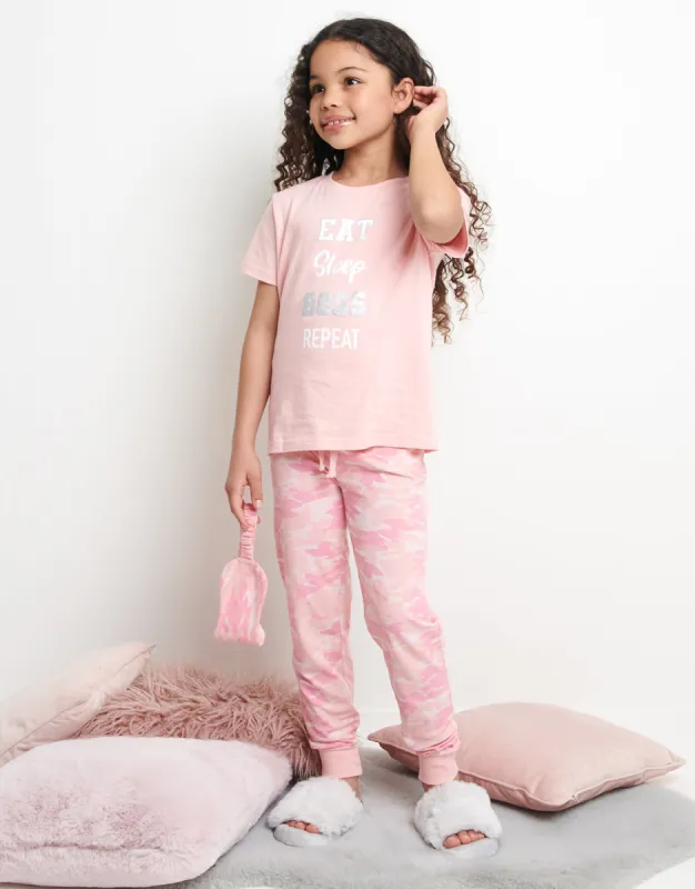 Girls' Pink Pyjamas (2-Piece Set) sold by Threadbare