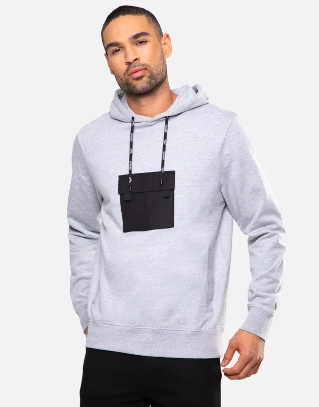 Men's Light Grey Pullover Hoodie sold by Threadbare