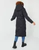 Womens Black Diamond Quilted Belted Coat sold by Threadbare