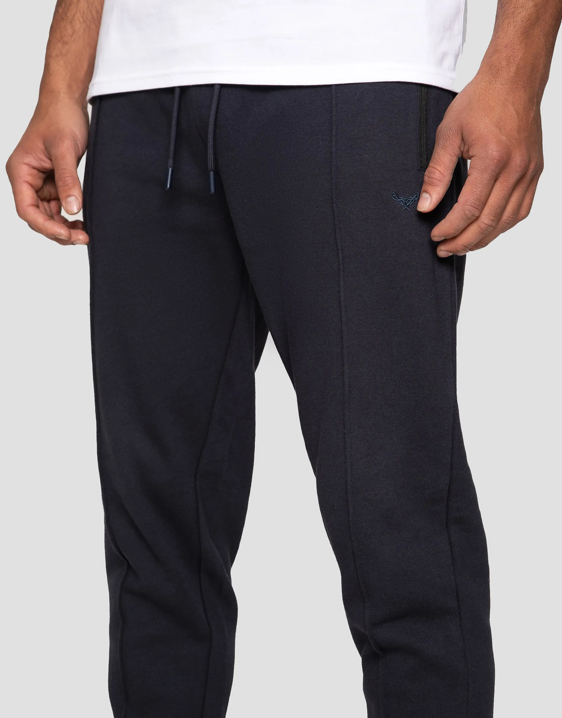Men's Navy Fleece Joggers sold by Threadbare product image thumbnail 4