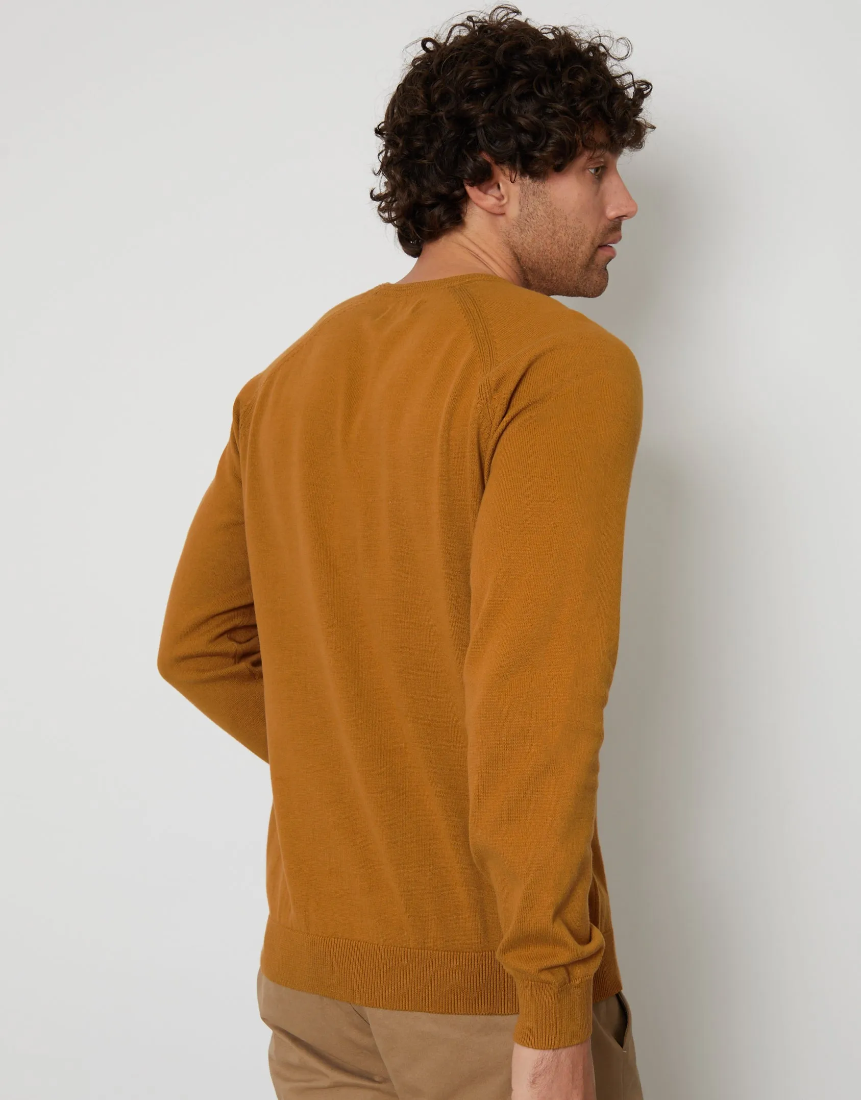 Men's Camel Crew Neck Knitted Jumper sold by Threadbare product image thumbnail 2