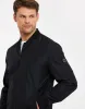 Men's Black Zip Up Bomber Jacket sold by Threadbare