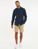 Navy Long Sleeve Linen Blend Shirt sold by Threadbare