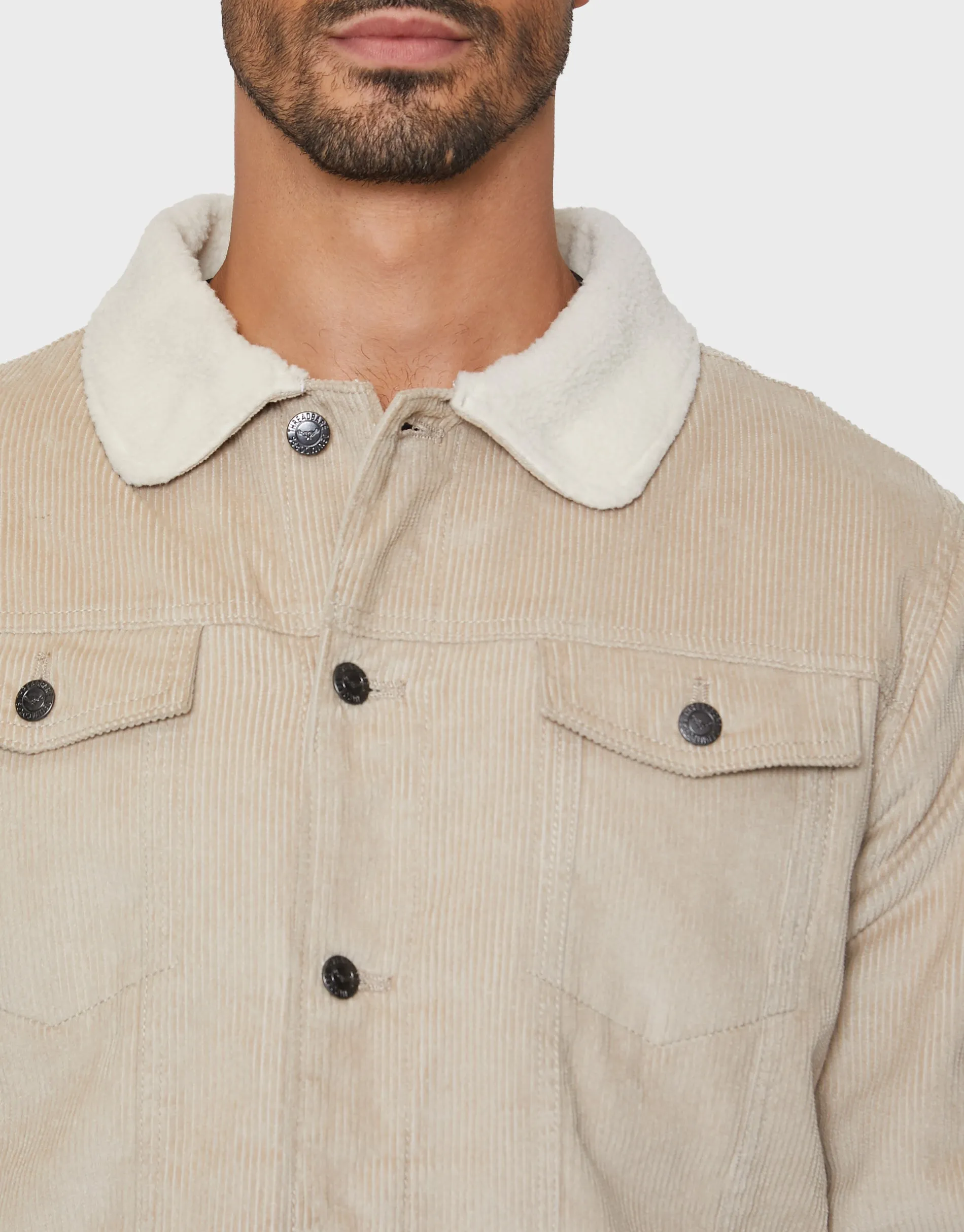 Stone Borg Lined Corduroy Jacket sold by Threadbare product image thumbnail 4