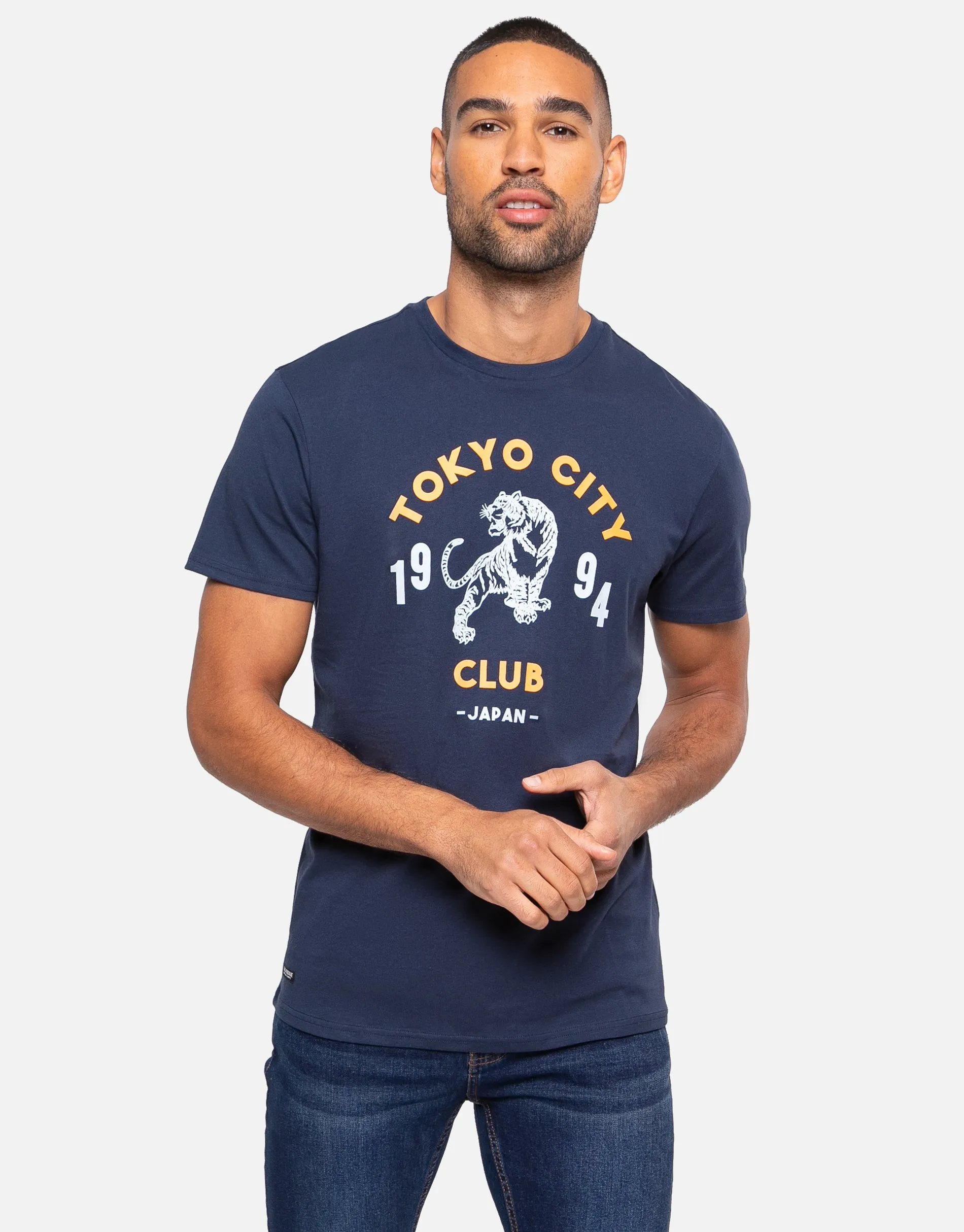 Men's Navy Front Print T-Shirts (3 Pack) sold by Threadbare product image thumbnail 3