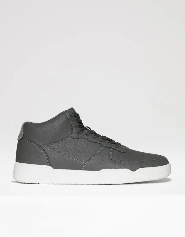 Threadbare Men's Charcoal Grey Classic High Top Trainers sold by Threadbare