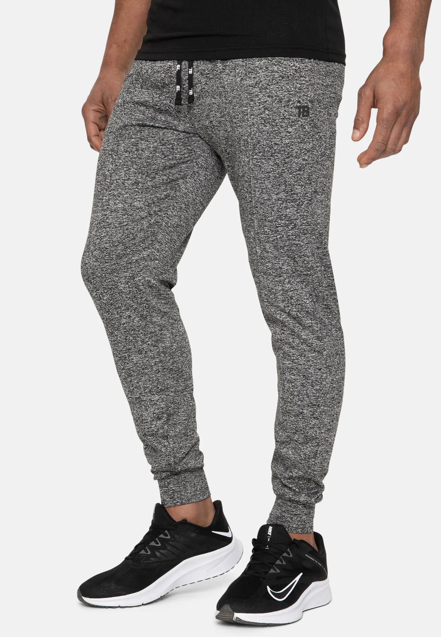 Men's Grey Tapered Gym Joggers sold by Threadbare