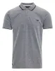 Men's Grey Marl Pique Classic Polo Shirt sold by Threadbare