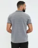 Men's Grey Marl Pique Classic Polo Shirt sold by Threadbare