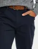 Men's Navy Belted Chino Trousers sold by Threadbare