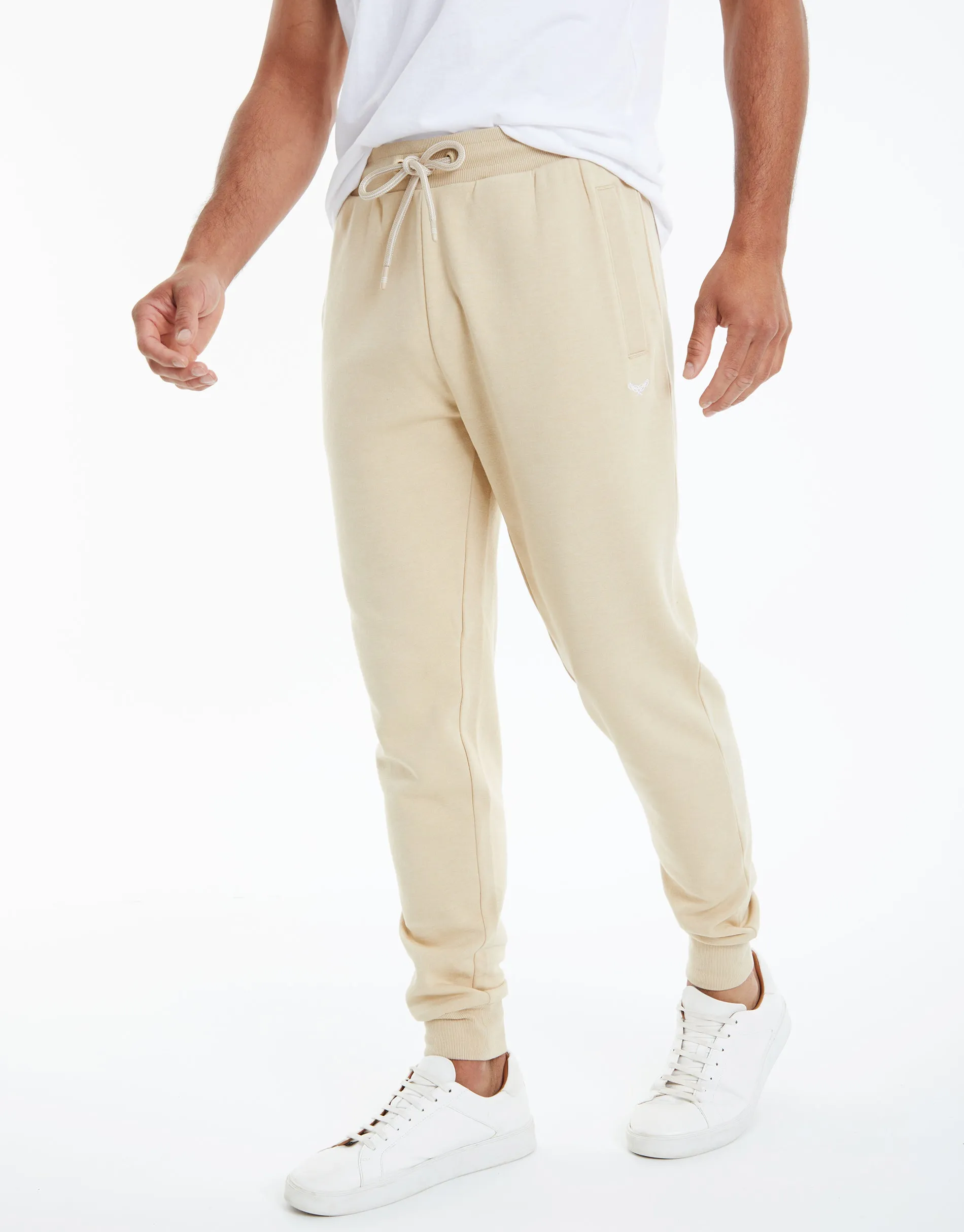 Threadbare Men's Ecru Regular Fit Joggers sold by Threadbare