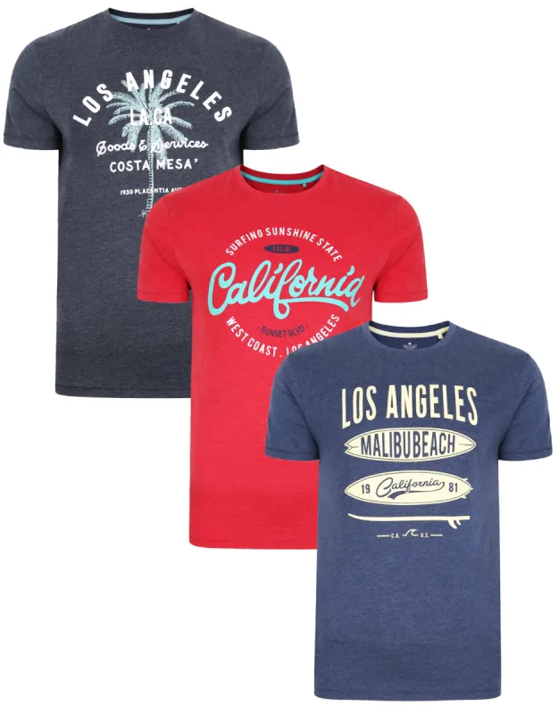 Threadbare Men's Multi Crew Neck T-Shirts (3 Pack) sold by Threadbare
