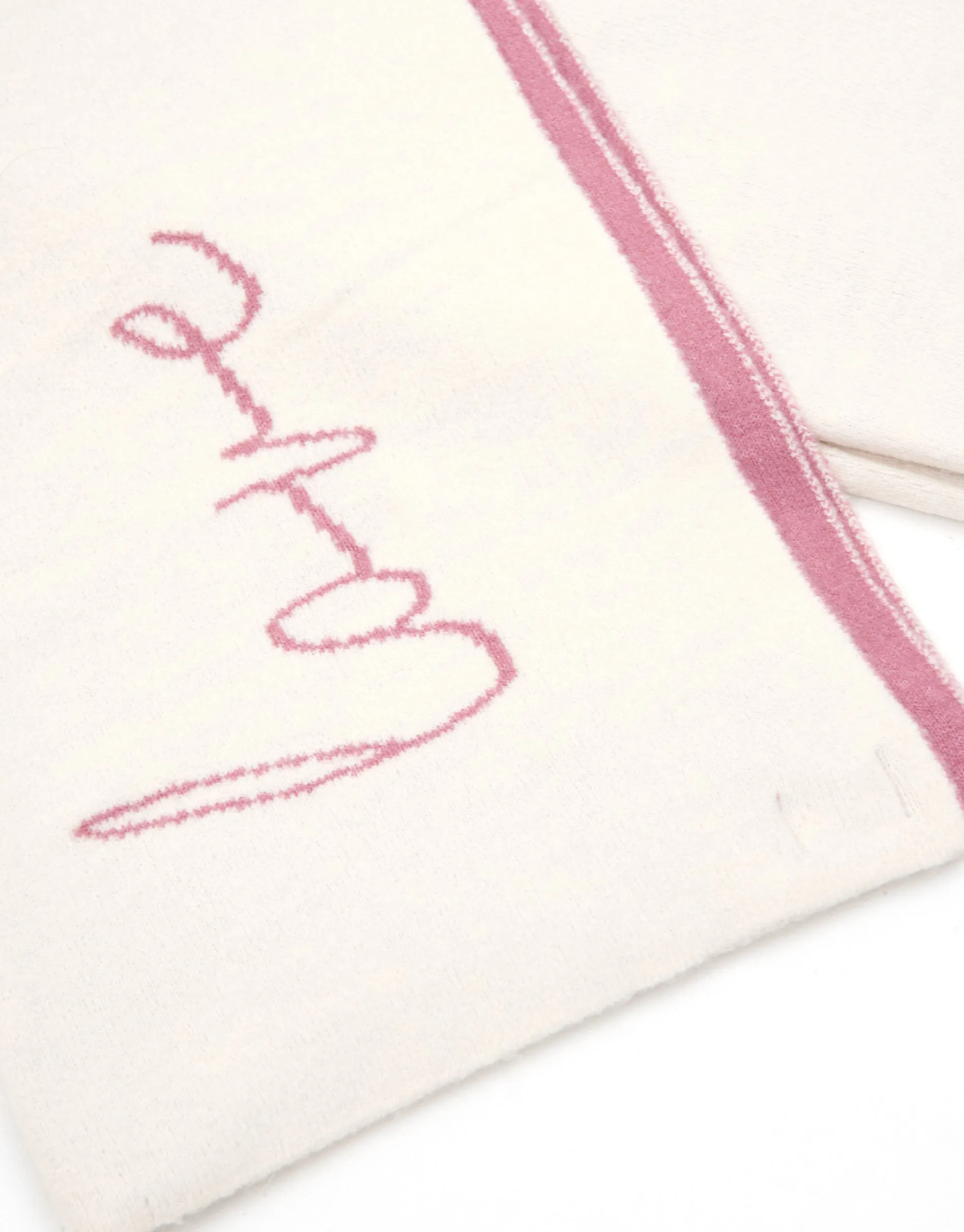 Women's Cream Love Blanket Scarf sold by Threadbare product image thumbnail 3