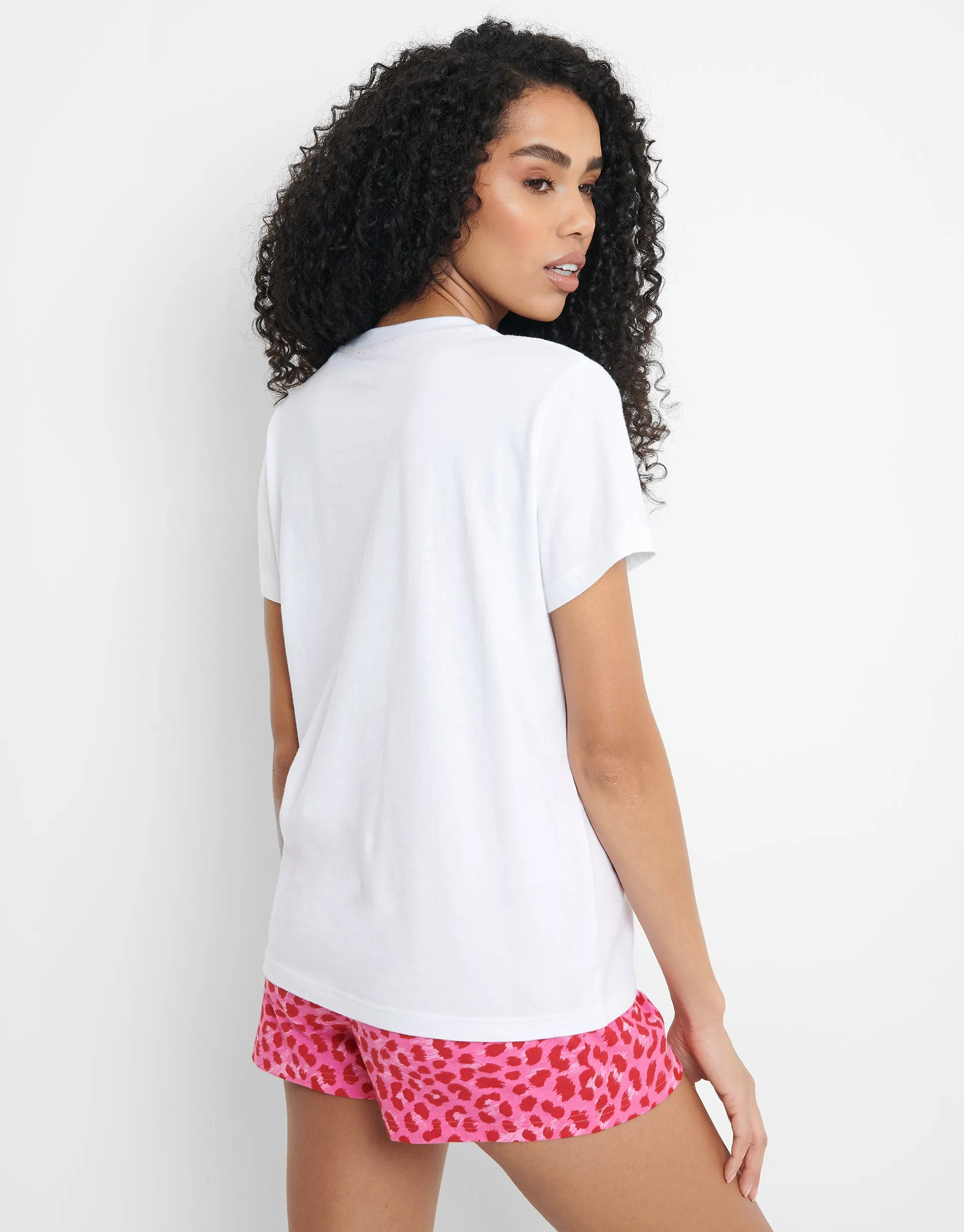 Women's White Heart Pyjamas (2 Piece Set) sold by Threadbare product image thumbnail 3