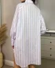 Women's Lilac Striped Shirt Dress sold by Threadbare