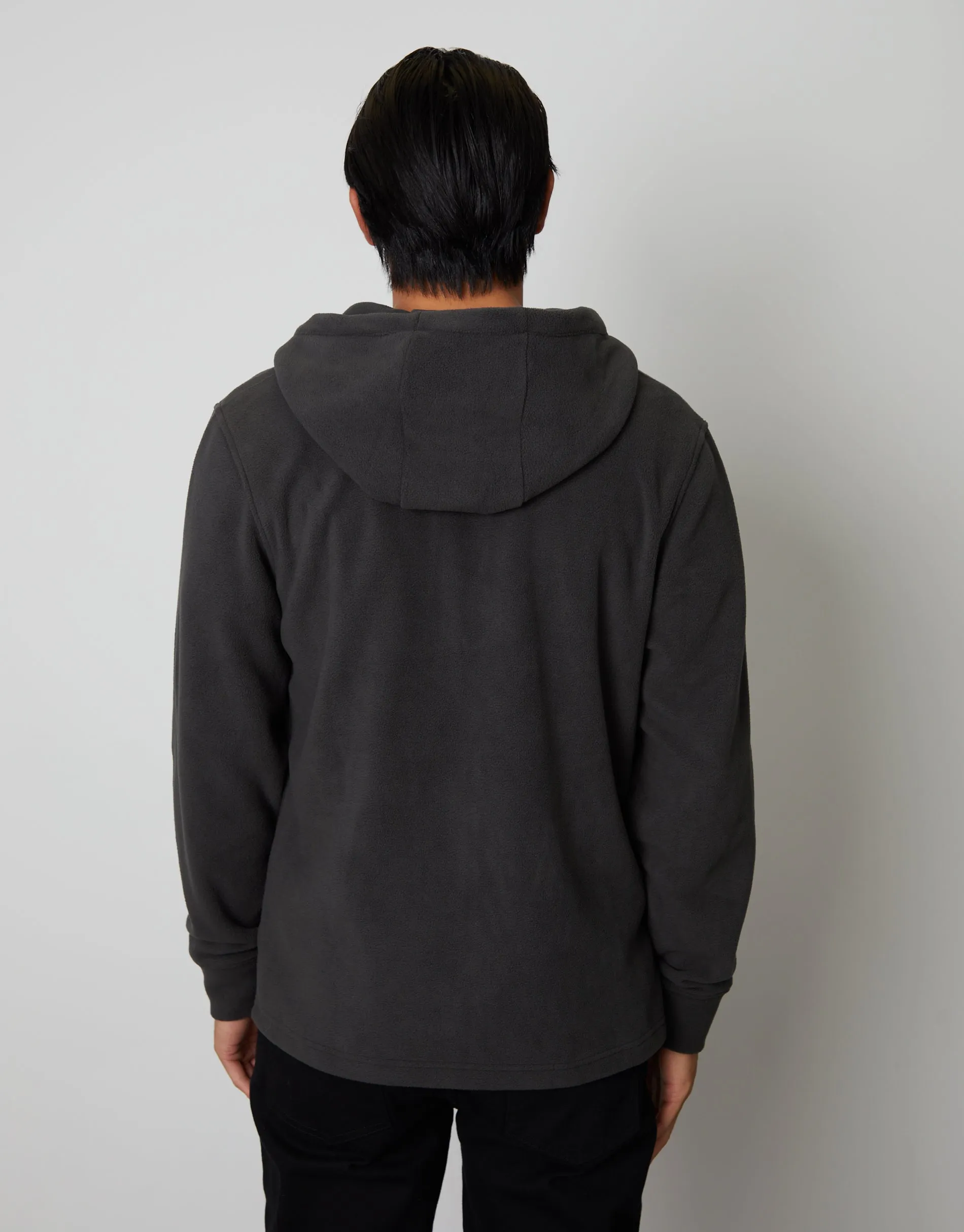 Men's Slate Fitness Fleece Zip-Through Hoodie sold by Threadbare product image thumbnail 2