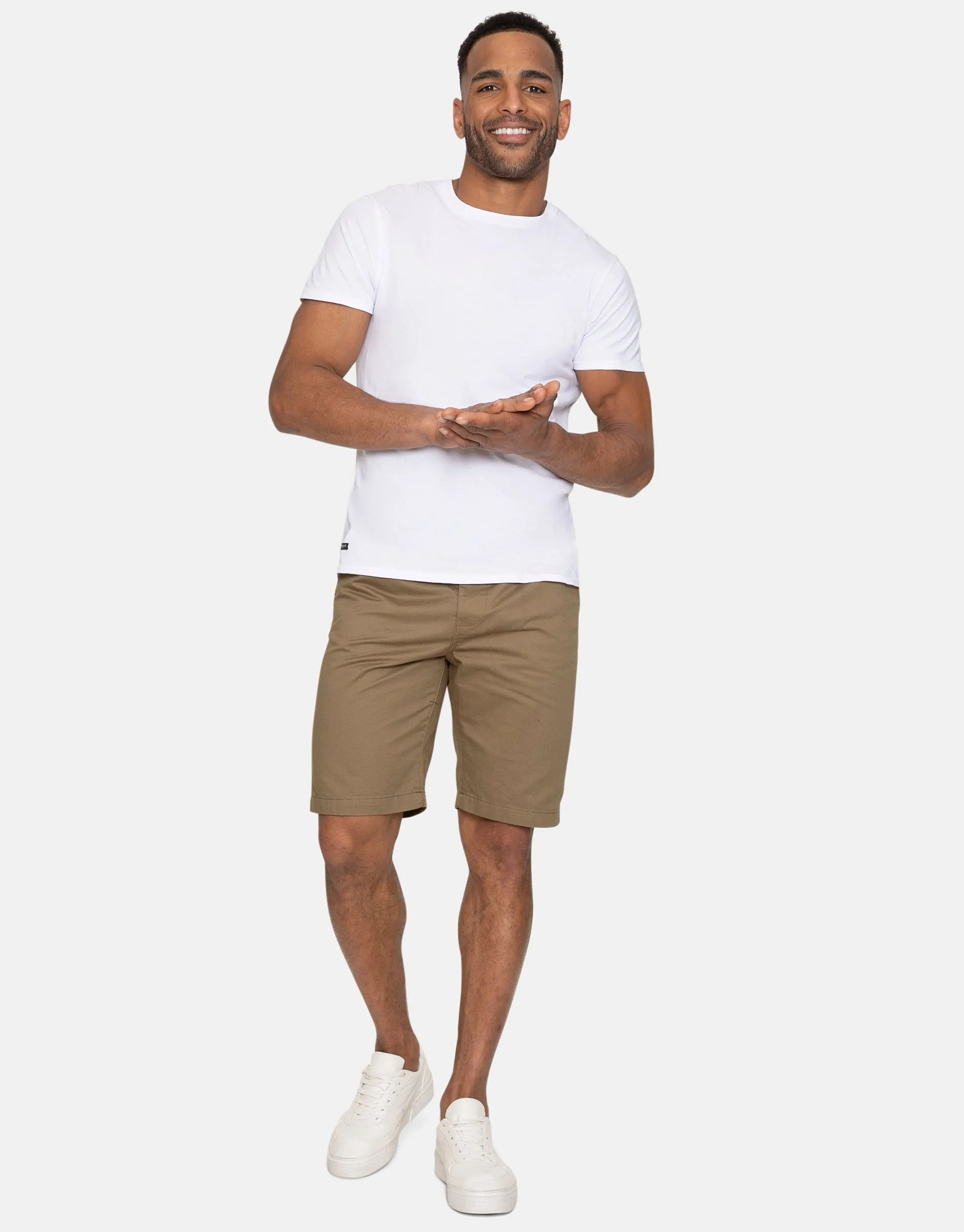 Men's Camel Cotton Chino Shorts sold by Threadbare product image thumbnail 3