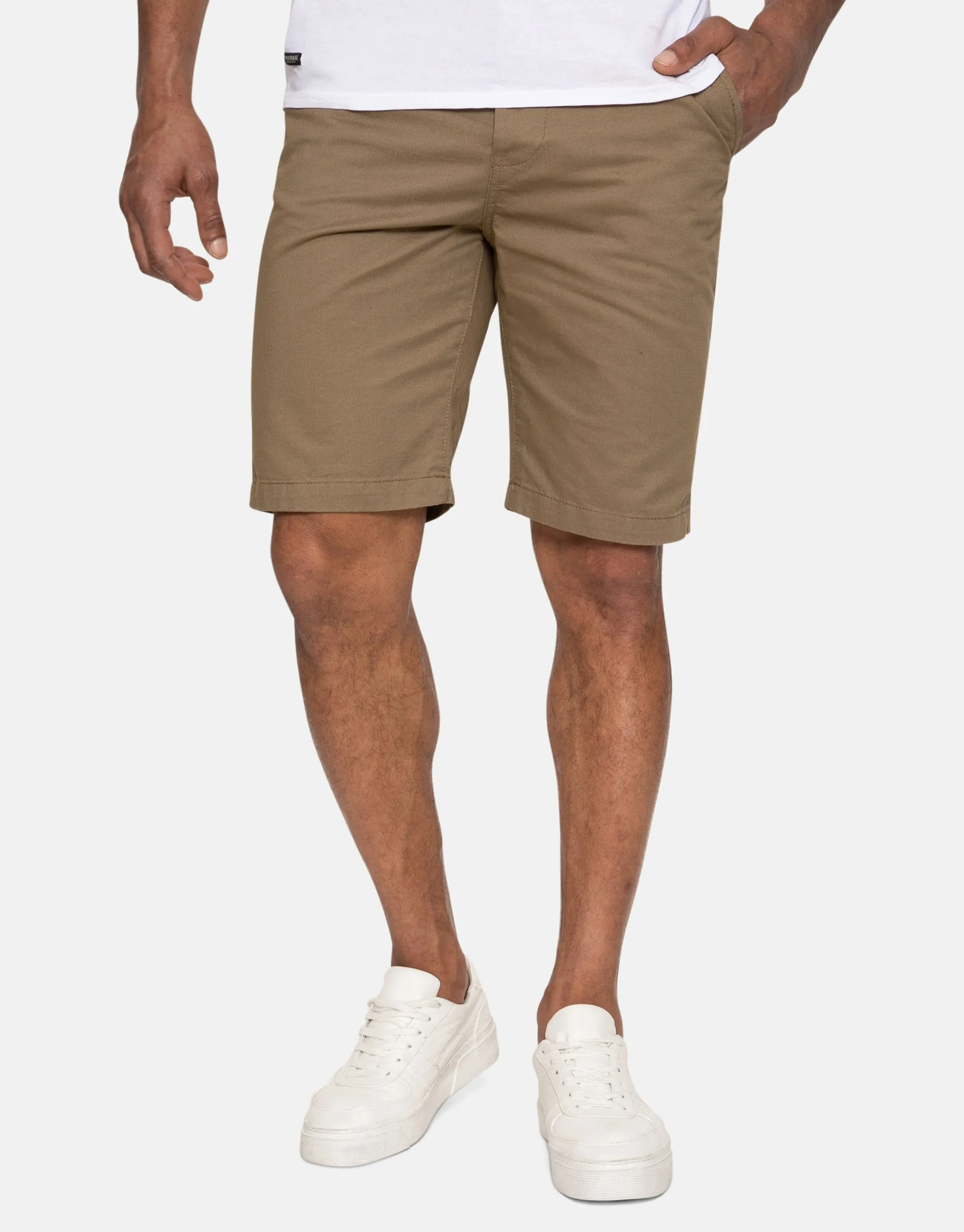 Men's Camel Cotton Chino Shorts sold by Threadbare