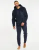 Navy Borg Lounge Hoodie sold by Threadbare